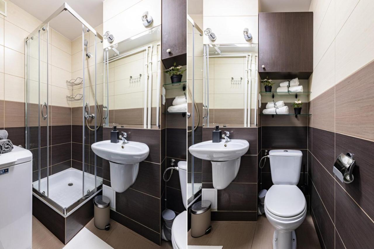 Superapart Saska 48A, Sleek 6Th-Floor Studio With Balcony & Elevator Access Varşovia Exterior foto